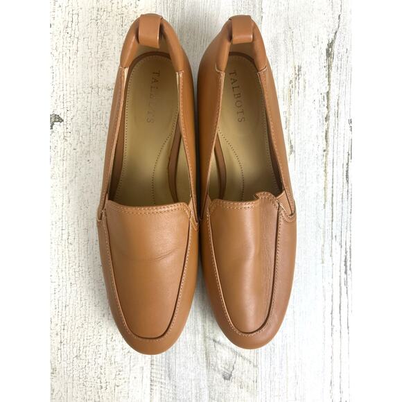 Talbots Women’s 10 Jessie Gore Nappa Leather Slip-On Driving casual Loafers New - Picture 2 of 7